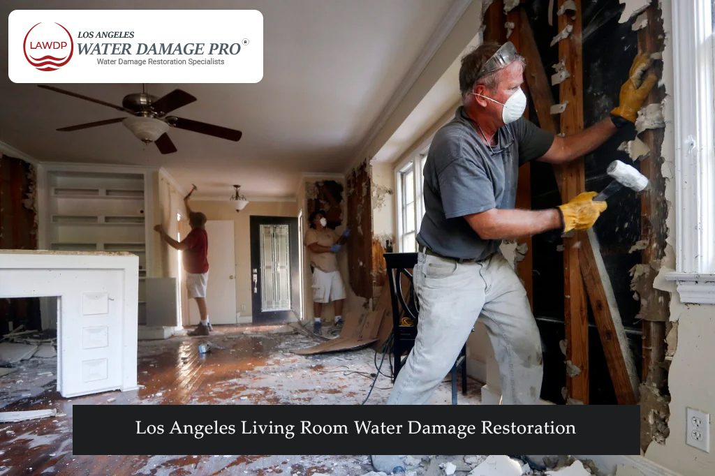Los Angeles Living Room Water Damage Restoration