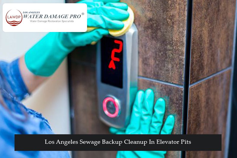Los Angeles Sewage Backup Cleanup In Elevator Pits