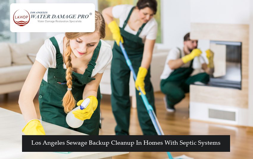 Los Angeles Sewage Backup Cleanup In Homes With Septic Systems