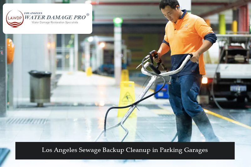 Los Angeles Sewage Backup Cleanup in Parking Garages