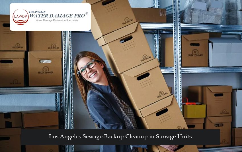 Los Angeles Sewage Backup Cleanup in Storage Units