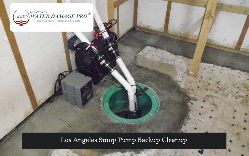 Los Angeles Sump Pump Backup Cleanup